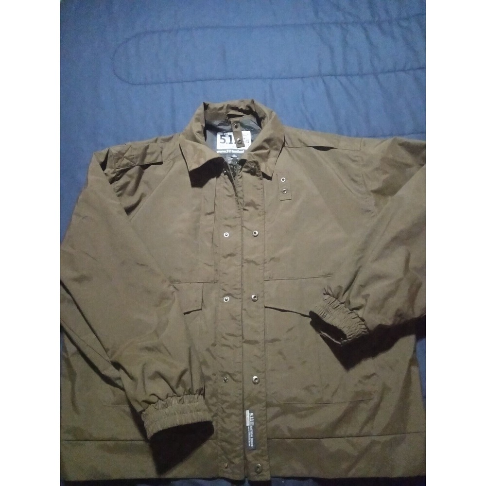 5.11 Tactical Men's 4-in-1 Waterproof Patrol Jacket 2XL Brown